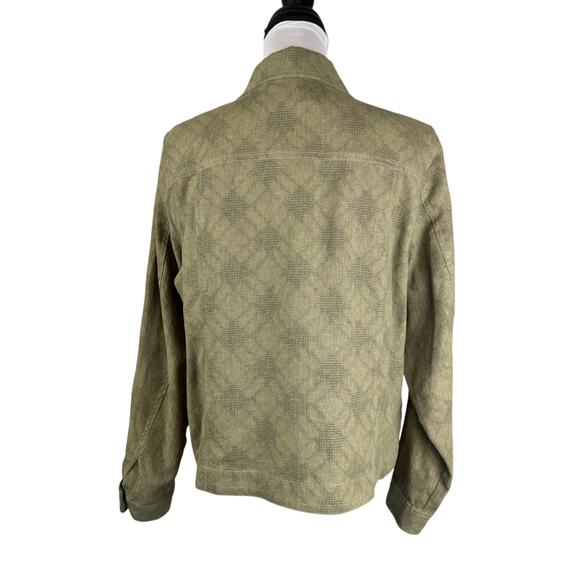 Coldwater Creek Vntg Long Sleeve Button Down Linen Blend Shacket Blazer Jacket - Picture 5 of 13